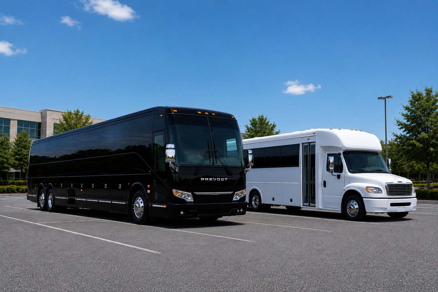 Charter bus rental in Delhi, LA